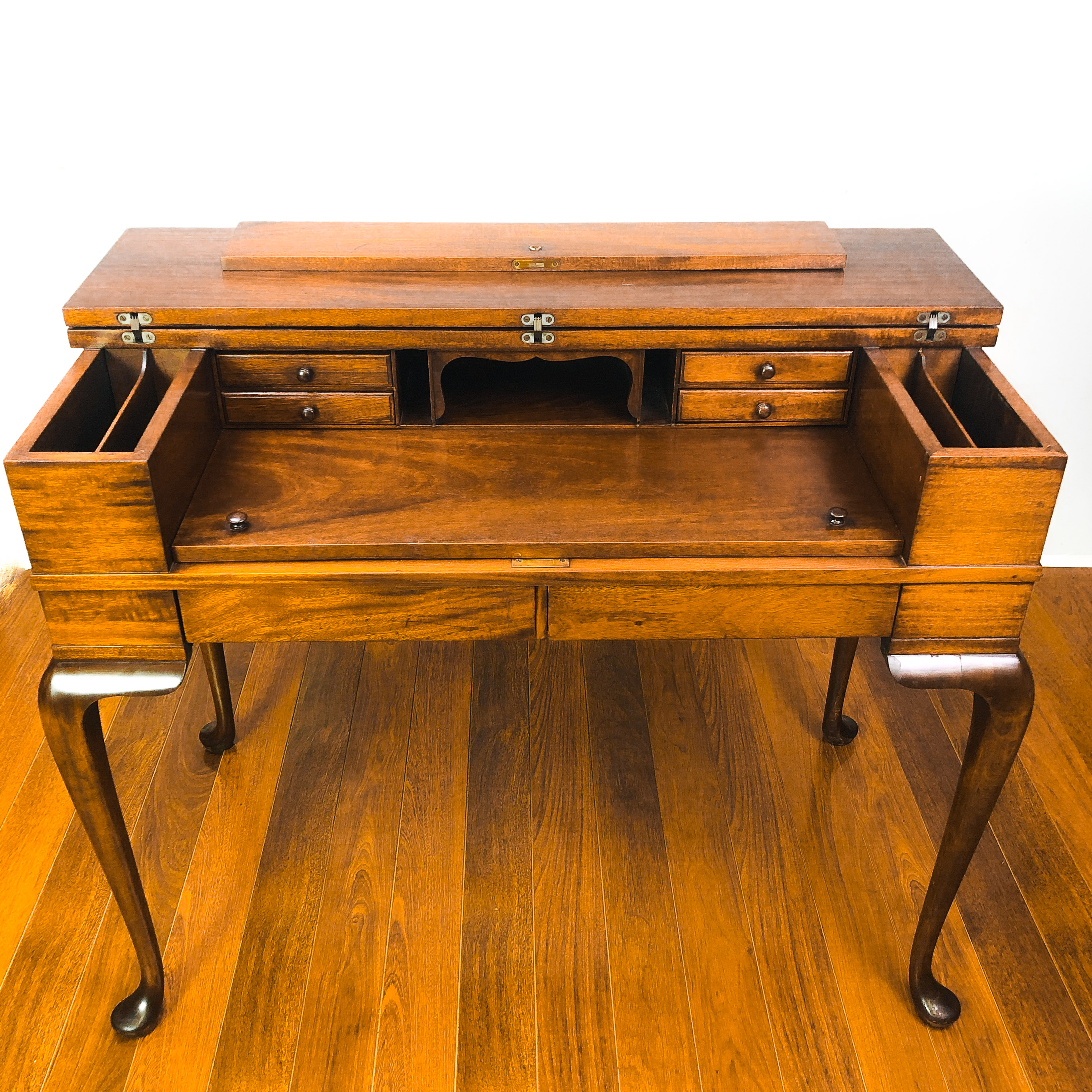 Landstrom Furniture Co-2 Antique Widdicomb Mahogany Spinet Writing Desk@ Maison Robert Minneapolis